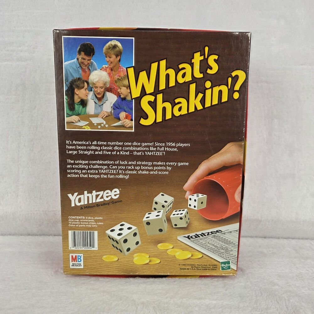 Vintage 1998 Yahtzee Dice Game Milton Bradley Complete With Score Pads - Picture 10 of 11